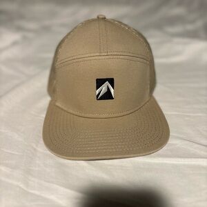 Tan Trucker Hat Flat Bill